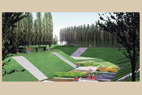 河南郑州市政绿化景观设计公司,市政工程_园林_道路绿化设计,信赖宏邦